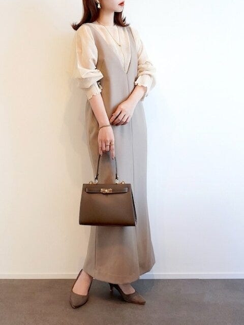 淡色コーデ　秋