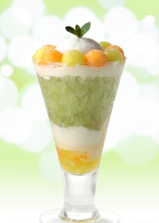 メロンパフェ／画像提供：株式会社和光