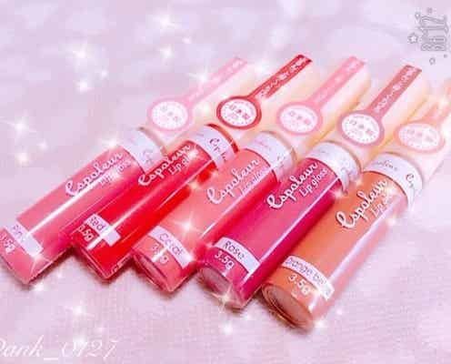 【ダイソー】の「エスポルール リップグロス」全色塗り比べ!コンプリートで週5の日替わりメイクが楽しめちゃう