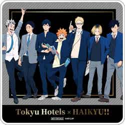 「『ハイキュー!!』SWEETS BOX」特典オリジナルアクリルコースター(C)古舘春一/集英社・「ハイキュー!!」製作委員会