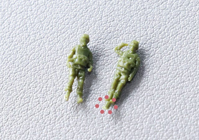セリアのジオラマ軍人7