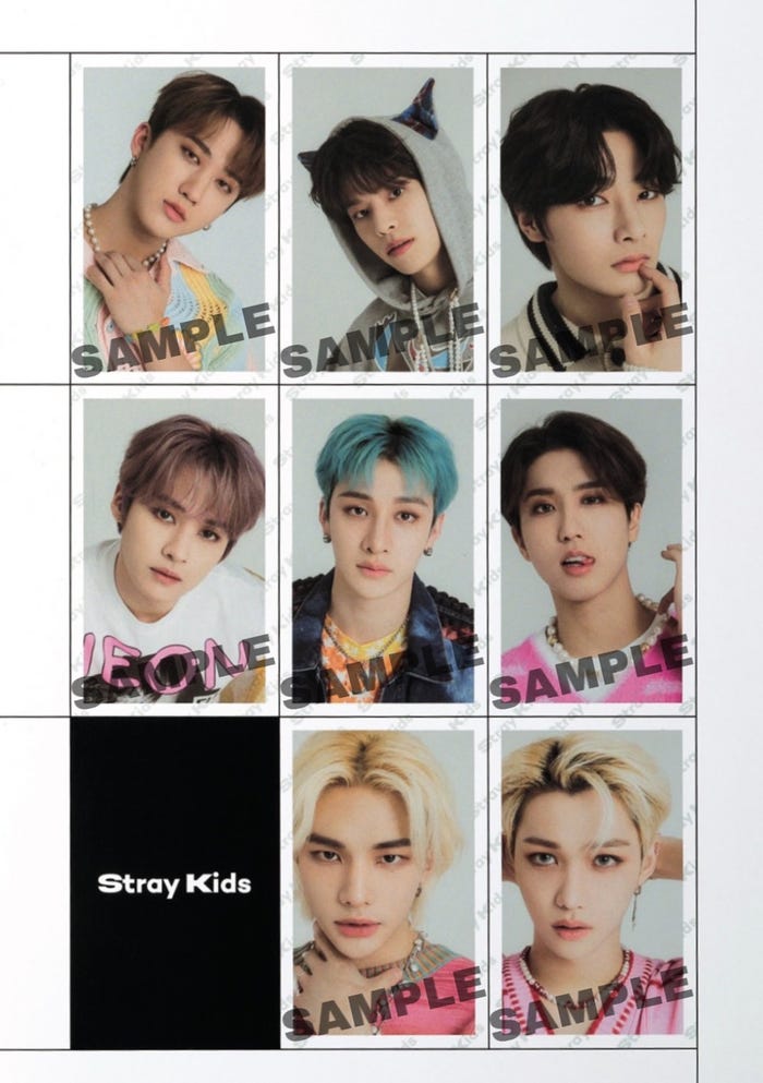 Stray Kids/通常号フォトカードSET(画像提供:宝島社)