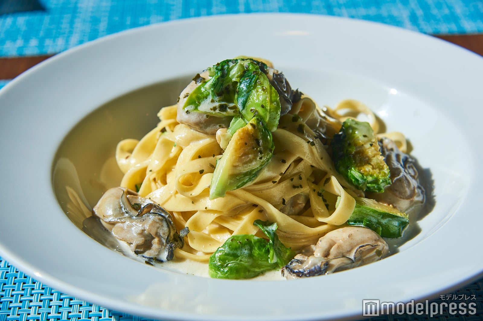 地元食材をバランスよく取り入れた美味しさのバランスが絶妙（写真はBランチの「能登カキのクリームソースタリアテッレ」）（C）モデルプレス