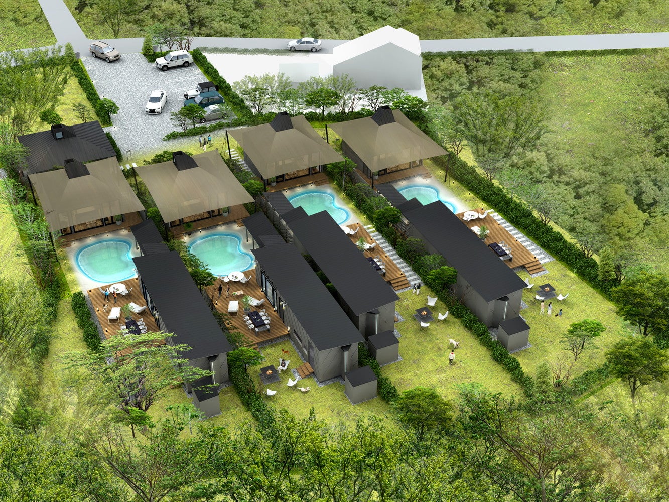 天然温泉＆プライベートスパ ドッグヴィラ千葉南房総／画像提供：ブッキングリゾート