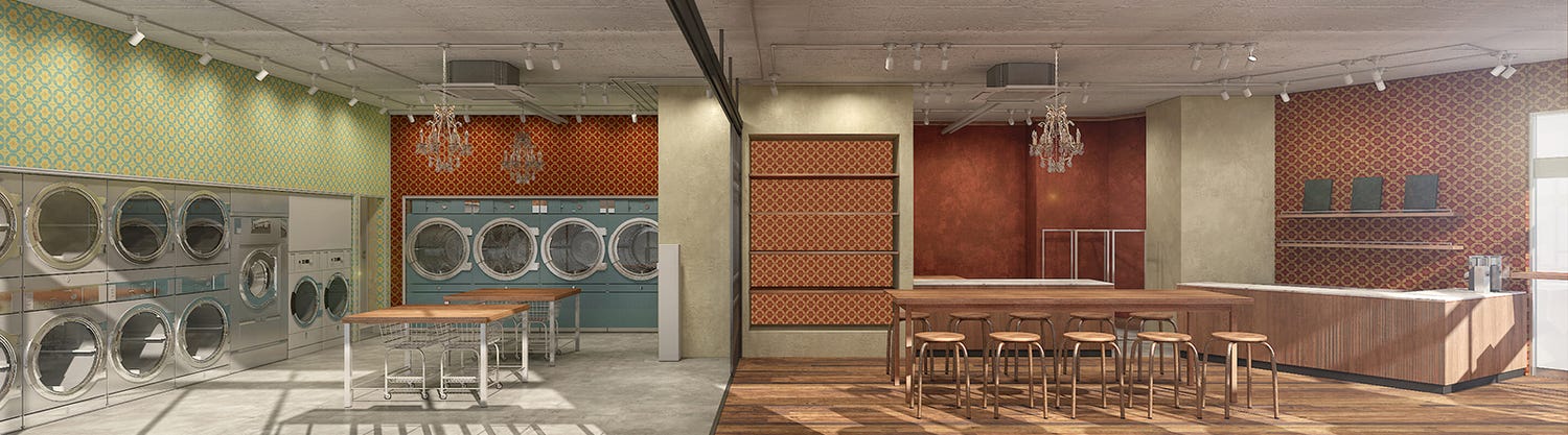 カフェとコインランドリーが融合「フレディ レック・ウォッシュサロン トーキョー」日本上陸