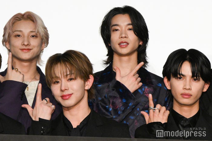 高尾楓弥、森愁斗、山下永玖、草川直弥(C)モデルプレス