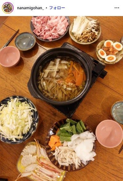 奈々未 料理用Instagramより