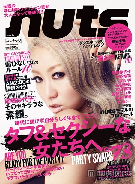 「Happie nuts」vol.2(ネコ・パブリッシング、2015年7月17日発売)表紙:倖田來未