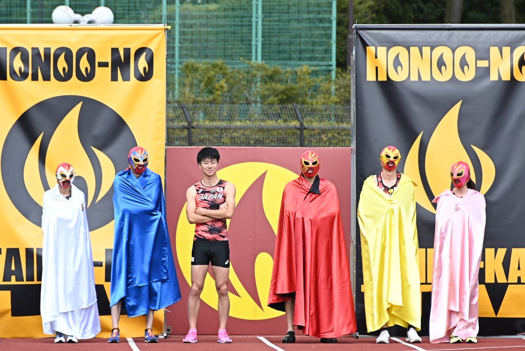 多田修平選手率いる現役最強マスクスプリンター軍（C）TBS