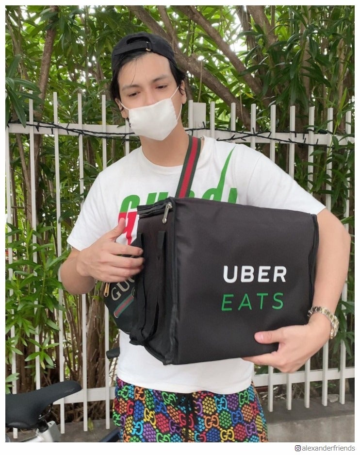 アレクサンダー、Uber Eatsでバイト開始「のんちゃんに去年悪さばれて」