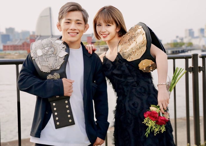 伊藤盛一郎選手、菅原美優選手(提供画像)