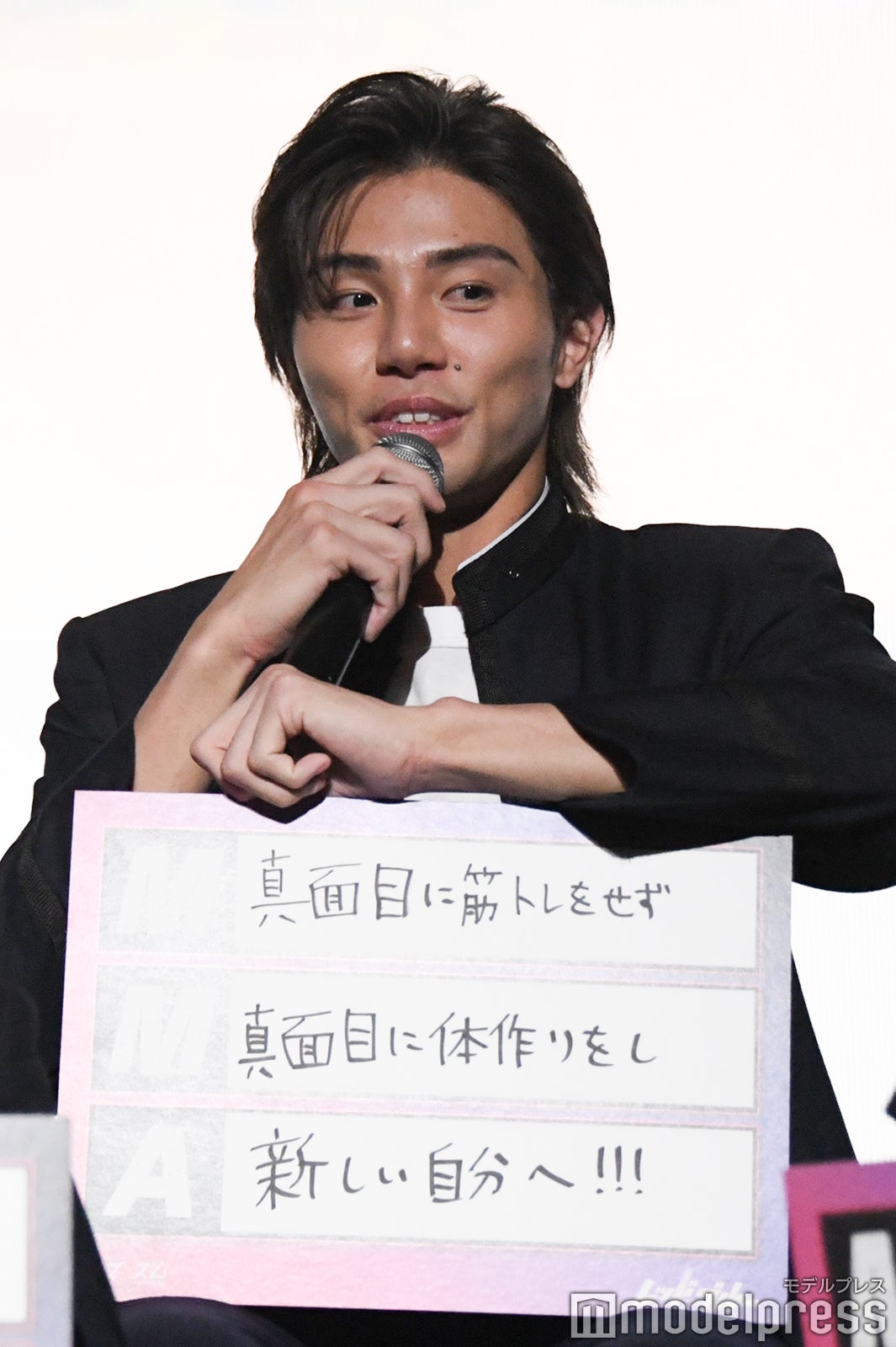 深いことを言って歓声が上がった武知海青（C）モデルプレス