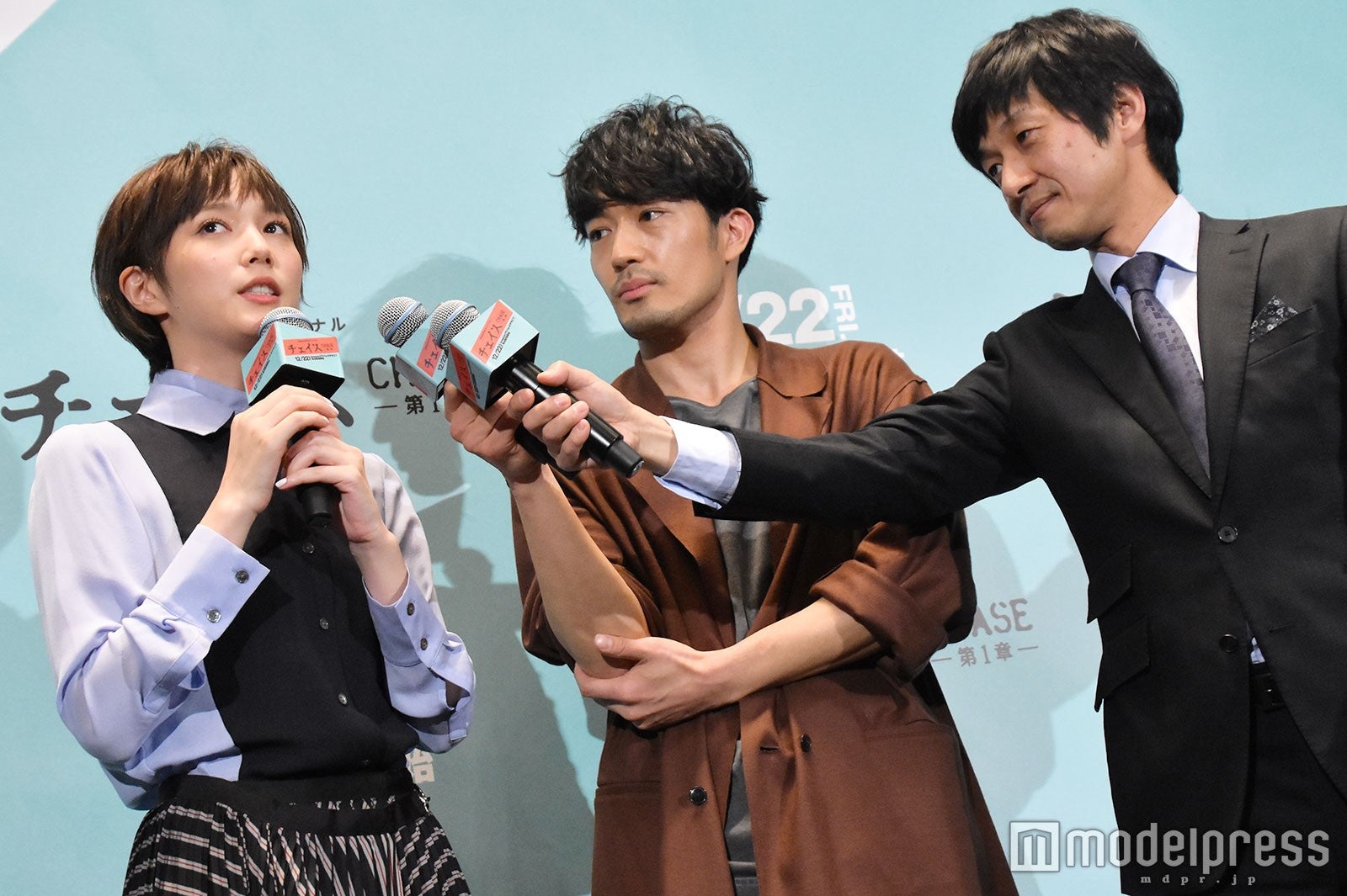 本田翼、大谷亮平、深川栄洋監督 （C）モデルプレス