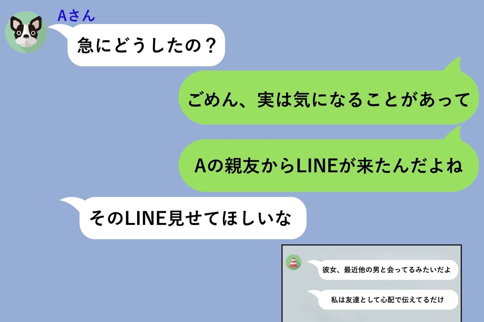 彼女の「親友」から突然LINEが届いた→信じたくない内容だったが、彼女に聞けずに一人で抱え込んでいた