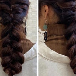 ヘアゴムだけで周りと差がつく!可愛い編み下ろしアレンジ