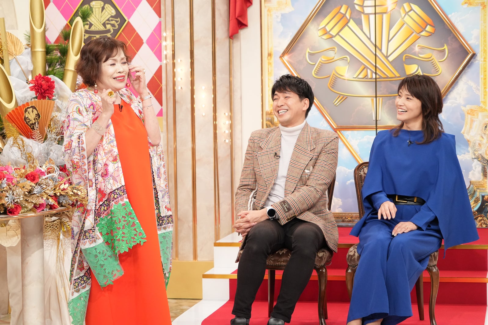 上沼恵美子、宮崎謙介、金子恵美（C）読売テレビ・日本テレビ
