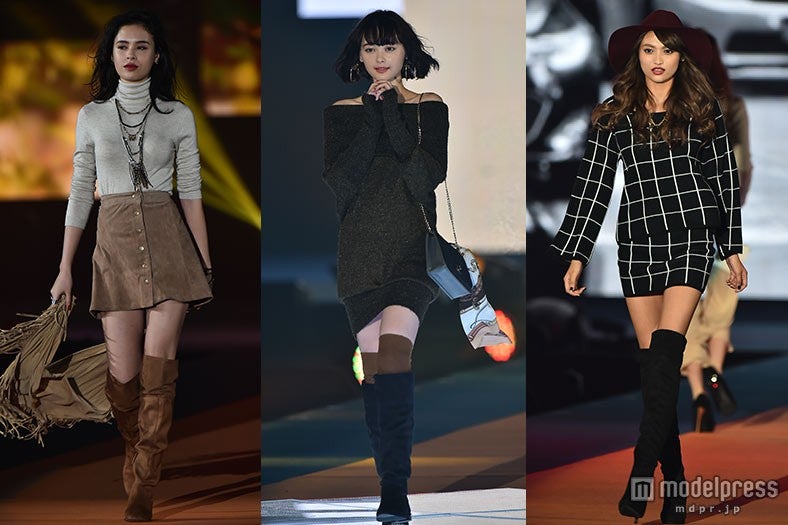 “ロングブーツ”ブームが再燃！玉城ティナら人気モデルに学ぶ絶妙肌見せスタイル