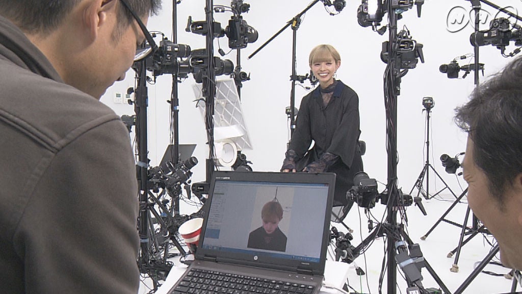 最上もが、3Dモデルになる （C）NHK