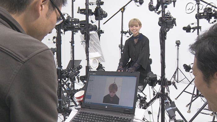 最上もが、3Dモデルになる (C)NHK