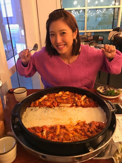 ただひたすら美味しいものを食べるという、1泊弾丸韓国。2連休あれば、何処へでも行ける(笑)!少しでも時間があれば、弾丸でも旅行に行きたい派☆/小澤陽子アナウンサー(提供写真)