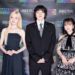 本田仁美、imase、矢吹奈子（C）2023 Melon Music Awards（MMA2023）