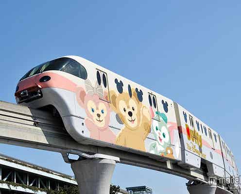 ダッフィーの“ふわふわモノレール”初登場 2m超えダッフィーも