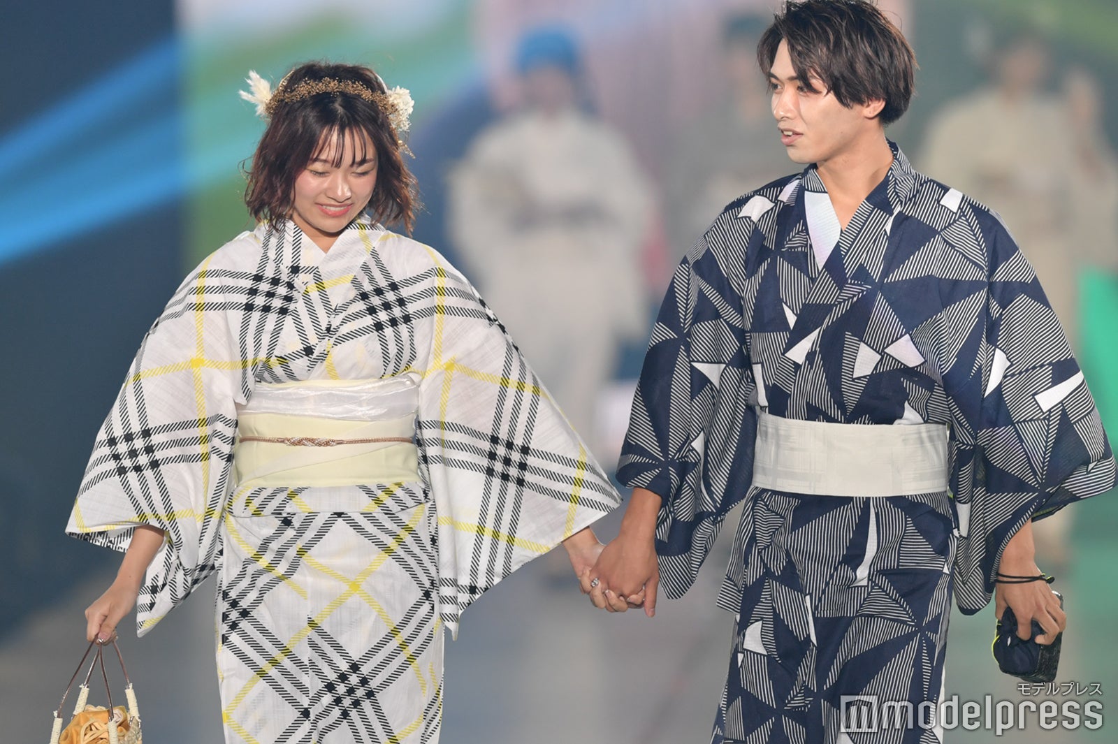 上ノ堀結愛、中里真哉斗 （C）モデルプレス