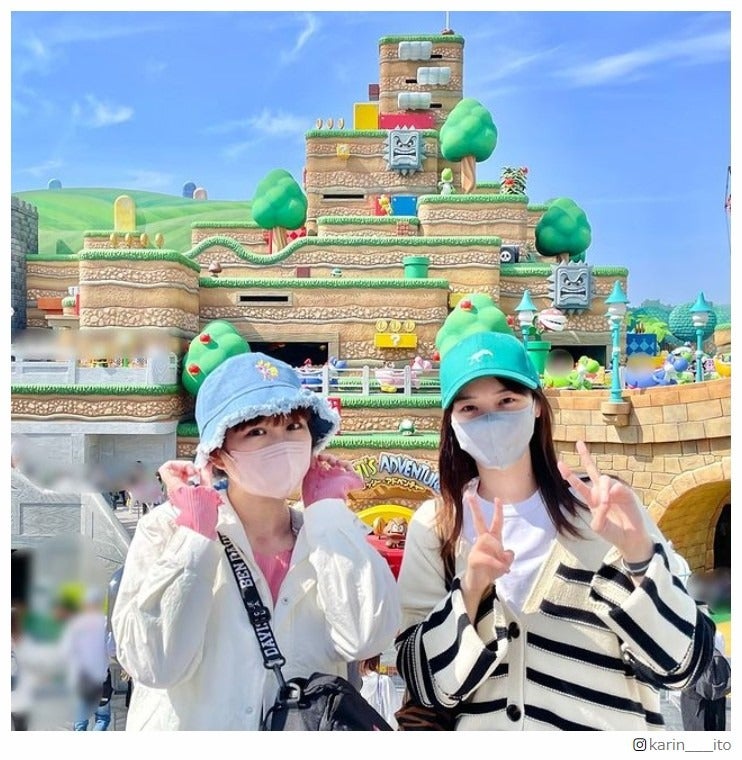 伊藤かりん、西野七瀬とUSJ満喫 プライベートショット公開で「遭遇したい」「仲良し」の声