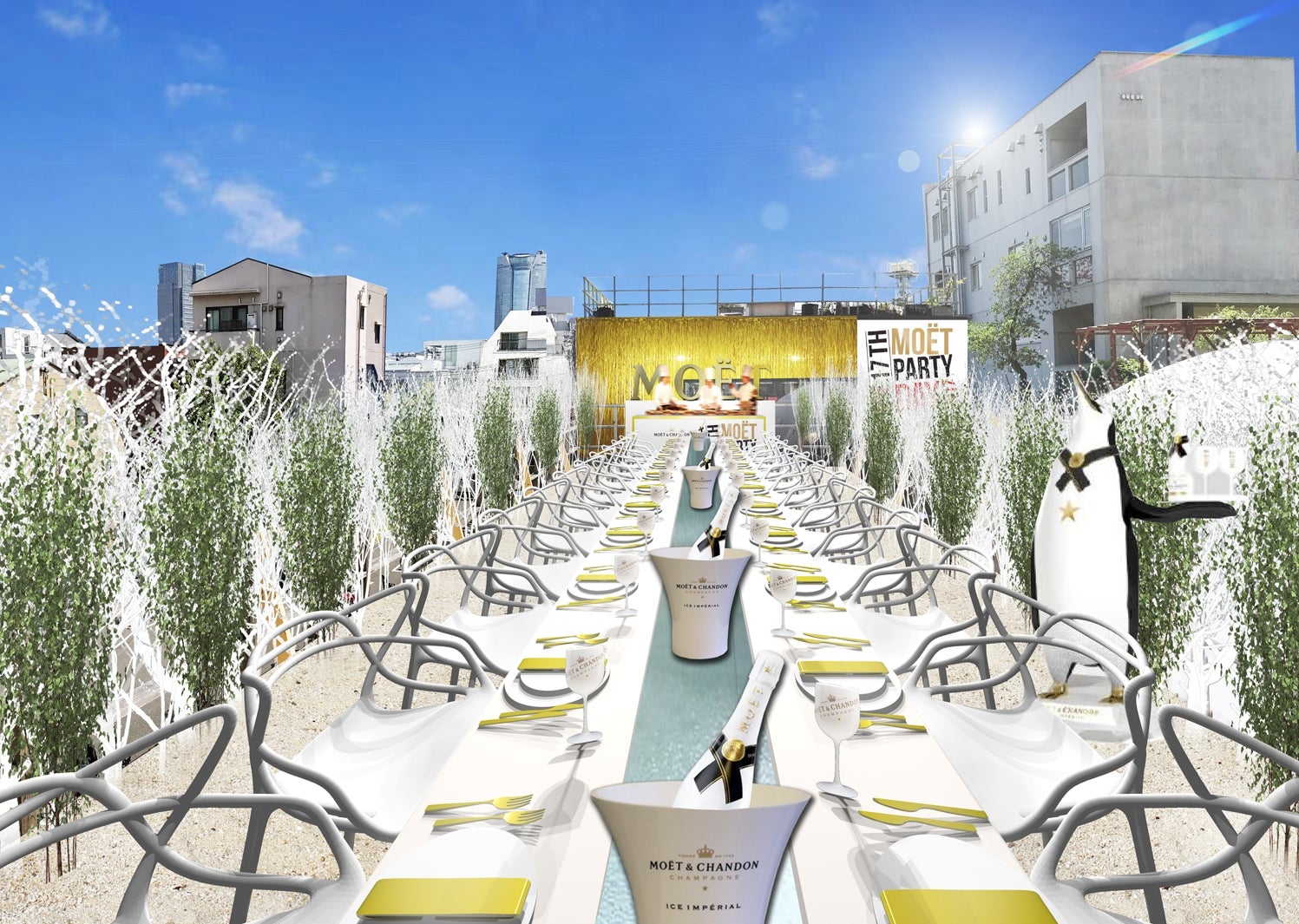 モエ・エ・シャンドンとのマリアージュ フードを堪能できる”WHITE BRUNCH”も　※イメージ