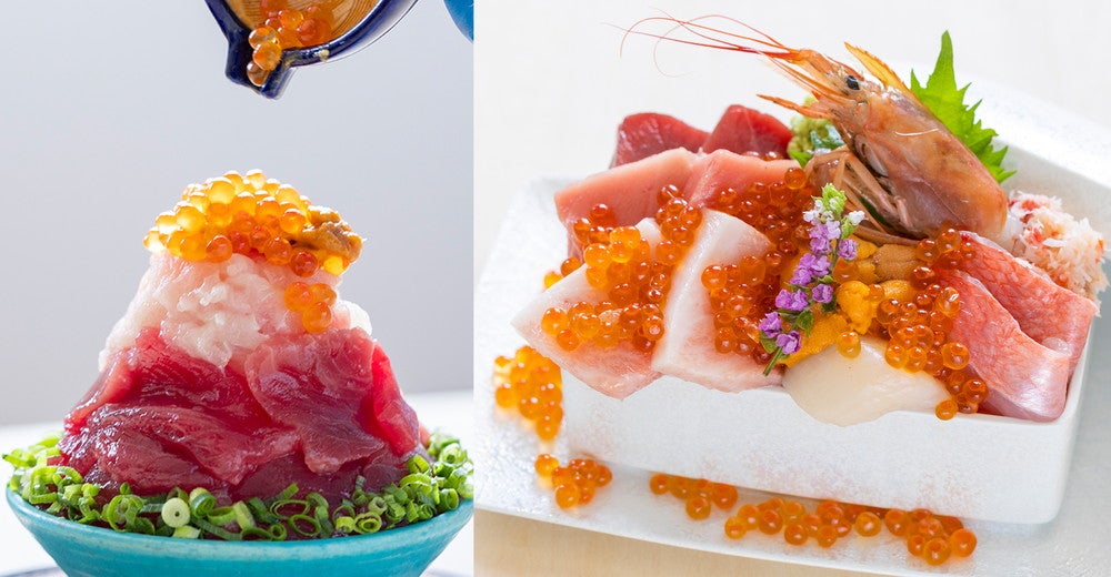 限定メニュー・赤富士てっぺん丼／海鮮贅沢タカラ箱／画像提供：夢タカラ