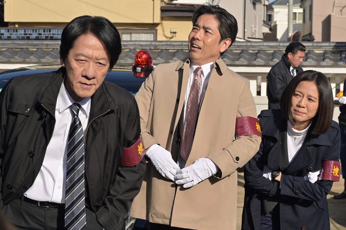 川原和久、山中崇史、篠原ゆき子「相棒season22」第14話より(C)テレビ朝日