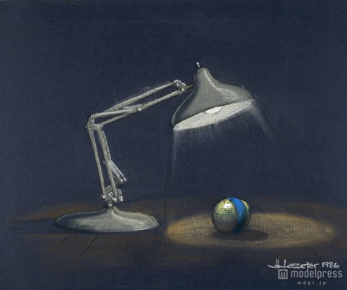 ジョン・ラセター 《ルクソー》『ルクソーJr.』(1986年)複製(パステル/紙)(C)Disney/Pixar