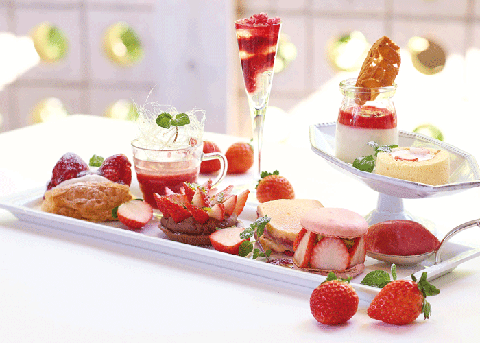 キハチ 青山本店「苺デザート9種盛り合わせプレート」（提供写真）