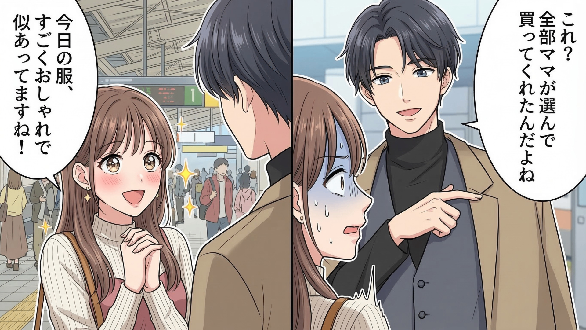 憧れの先輩と念願の初デート♡「その服おしゃれですね」と褒めた私に、彼が放った【耳を疑う衝撃の発言】とは...！？一瞬にして恋心が冷めきった、まさかの展開に絶句！