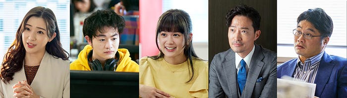 足立梨花、森永悠希、小西桜子、前川泰之、松尾諭(C)テレビ東京