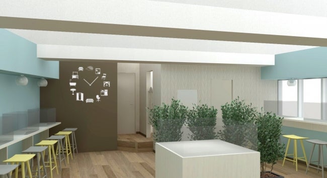 ちくちくCAFEイメージパース／画像提供：飼育係