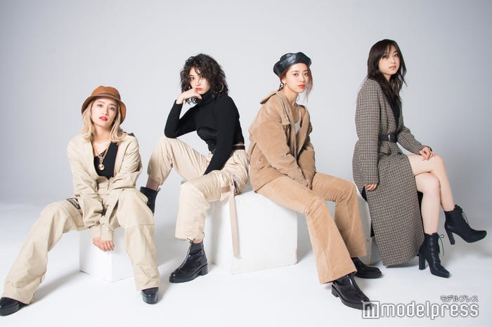 (左から)YURINO、楓、武部柚那、坂東希(C)モデルプレス