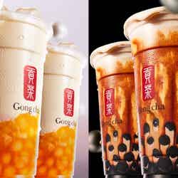 ホワイトパール ピーチミルクティー、ブラックパール 黒糖ミルクティー/提供画像