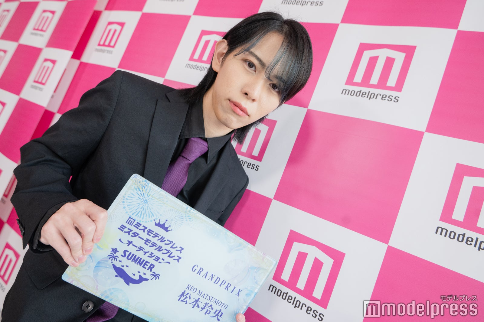 「ミスターモデルプレスオーディション 2023 SUMMER」グランプリ・松本羚央さん（C）モデルプレス