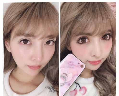 整形公表双子モデルの妹・吉川ちか、すっぴん&メイク比較写真を公開 新たな整形願望も明かす