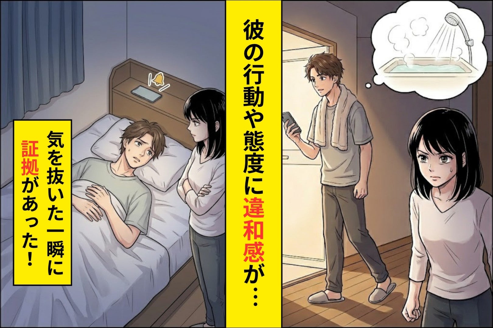 「ただの飲み会」高頻度で朝帰りする彼氏。スマホに映った【ある名前】で全てが明らかになった話