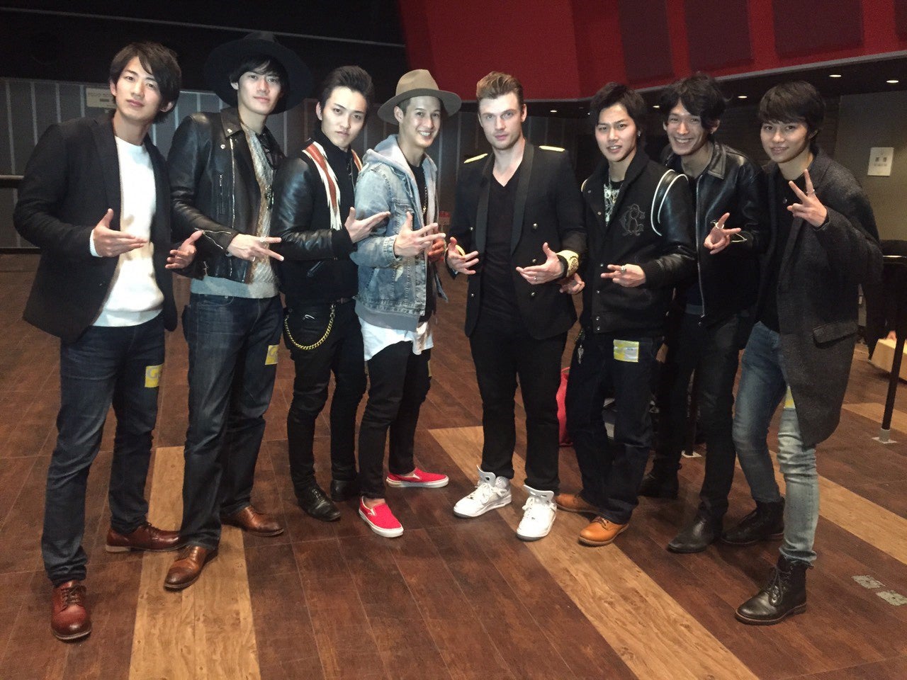 ニック・カーター（バックストリート・ボーイズ）とSOLIDEMO（写真提供所属事務所：avex management ） 