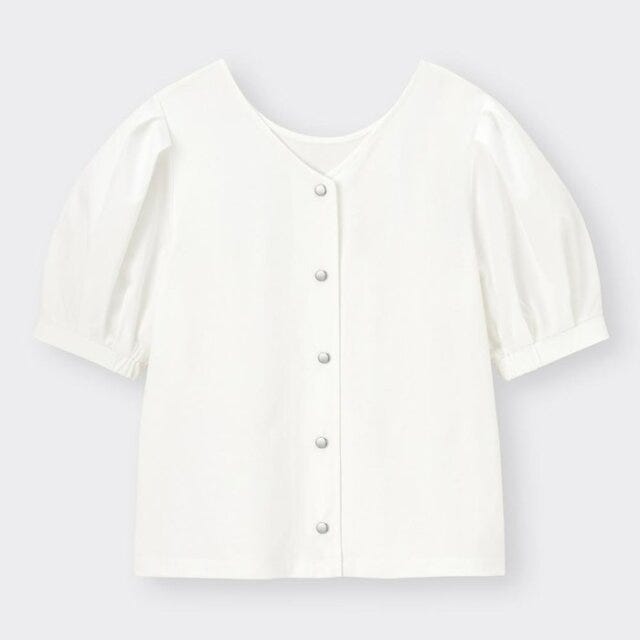 GU　トップス　ボリューム袖　Tシャツ