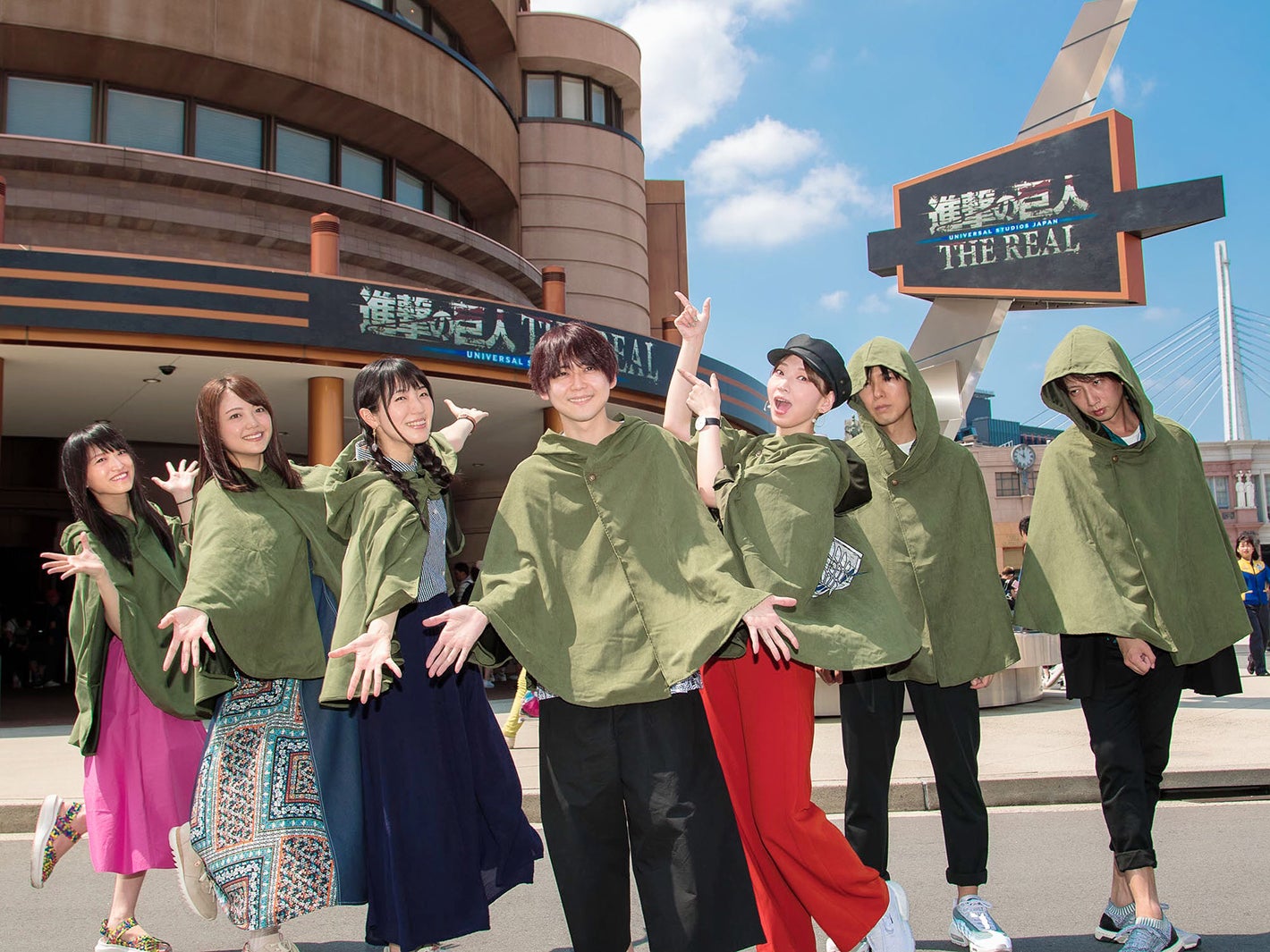 梶裕貴、石川由依、井上麻里奈、三上枝織、橋詰知久、藤田咲、神谷浩史／画像提供：ユー・エス・ジェイ