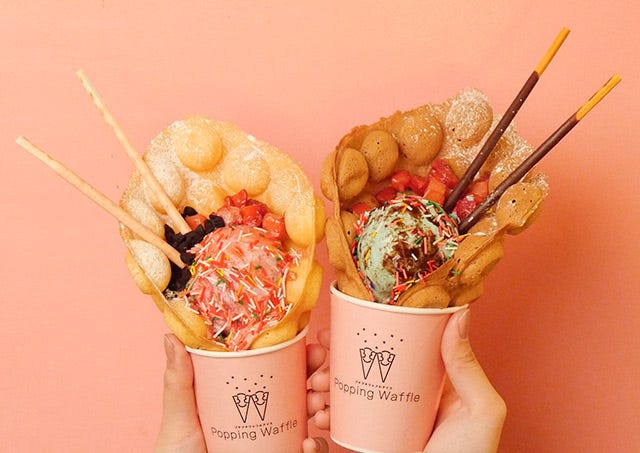 ワッフルアイス専門店「Popping Waffle」名古屋に誕生 カラフルスイーツはSNS映え抜群