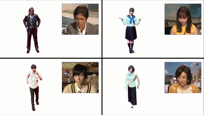 (上段左から)松崎しげる、指原莉乃(下段左から)荒牧慶彦、真琴つばさ(提供写真)