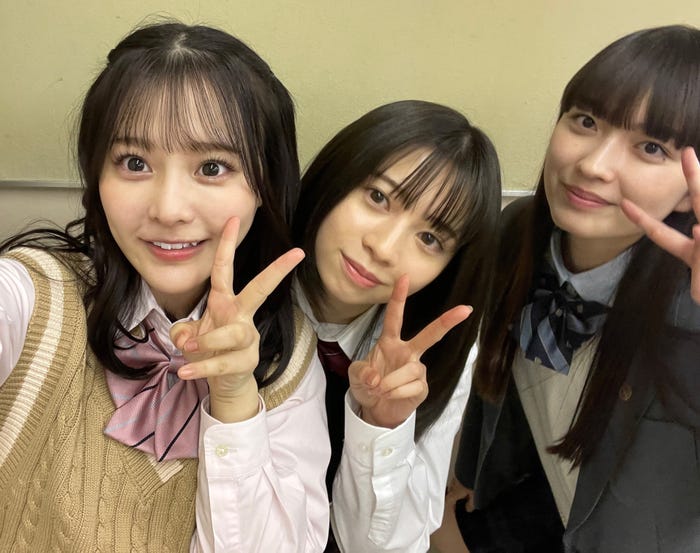 齊藤なぎさ、桜田ひより、茅島みずき(C)2023「交換ウソ日記」製作委員会