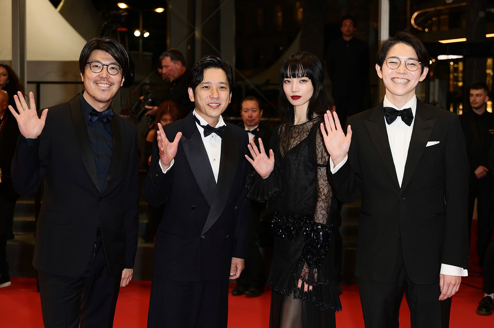 川村元気氏、二宮和也、小松菜奈、平瀬謙太朗／Photo by Getty Images