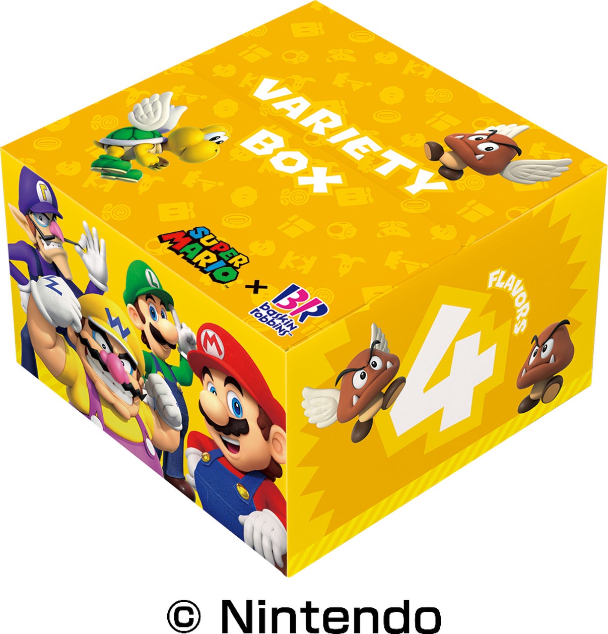 スーパーマリオ バラエティボックス：スモール4コ1,360円、レギュラー4コ　1,680円（C）Nintendo
