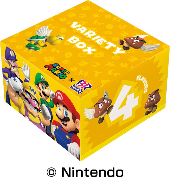 スーパーマリオ バラエティボックス:スモール4コ1,360円、レギュラー4コ 1,680円(C)Nintendo